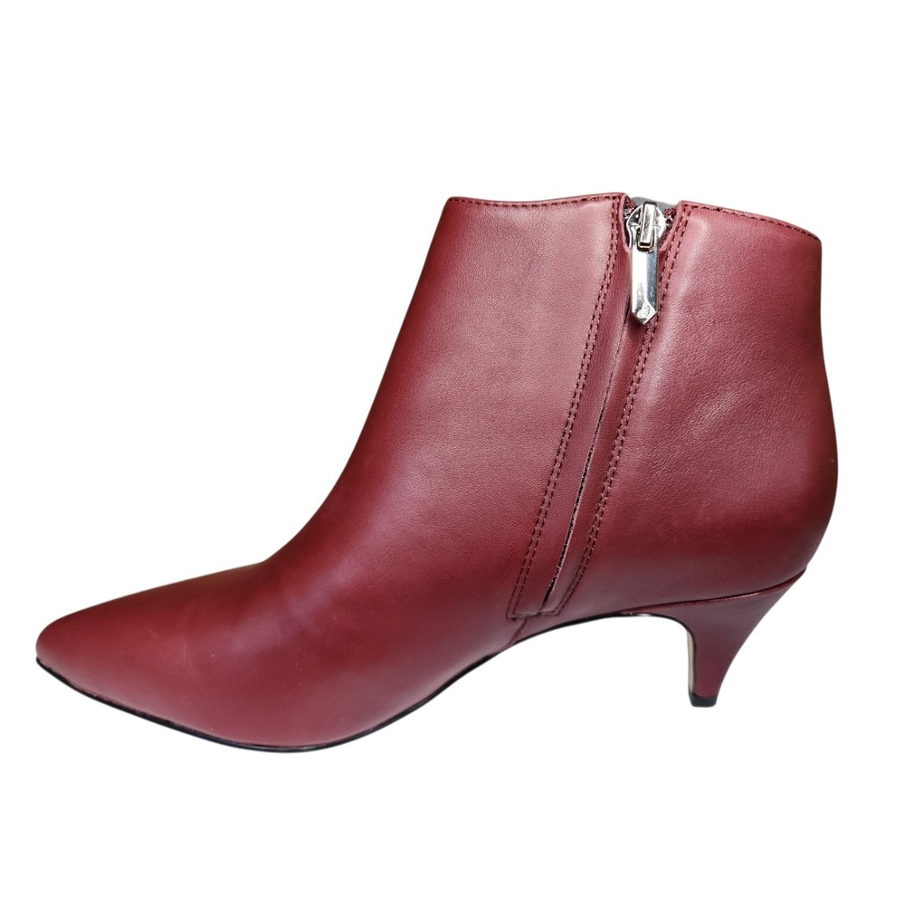 Sam Edelman Women's Kinzey Leather Ankle Boots F3470L Size 8M Beet Red - Picture 4 of 9